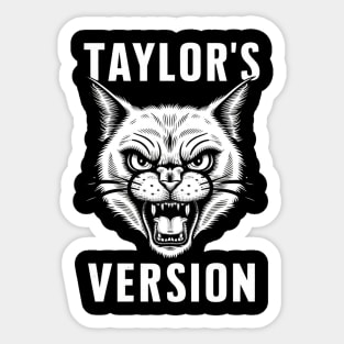 death metal taylors cat version Sticker